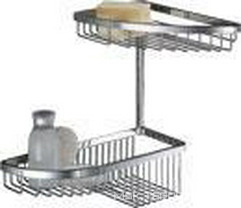 Полочка угловая двухярусная 29х24,5хh29см, (цв. хром) Complimenti ZZ Colombo Complementi B9607