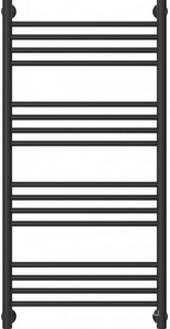 Полотенцесушитель "+" 1000x500 мм, прямой, подключ. 3/4, комплектующие в комплекте, цв.темный титан муар ZZ Сунержа Богема 15-0220-1050