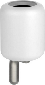 Стакан настенный, (белая керамика, держатель цв. хром шлифован.),  ZZ Gessi Goccia 38007 147
