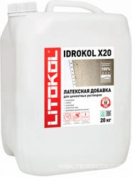 Добавка латексная для увеличения адгезии цементных растворов Idrokol x20-m 20 кг ZZ