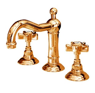 Смеситель для раковины на 3 отв. с д/к (цв.бронза, ручки Dames Anglaises), Nicolazzi ZZ Nicolazzi Classical luxury 1409 BZ 18