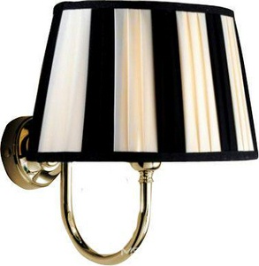 Светильник 260х270хh332мм, (держатель цв. хром, абажур цв.чёрно-белый),  KL Devon & Devon Decor DEDECORCR