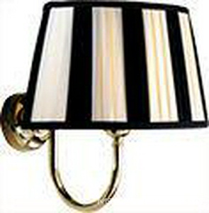 Светильник 260х270хh332мм, (держатель цв. хром, абажур цв.чёрно-белый),  KL Devon & Devon Decor DEDECORCR