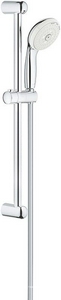 Душевой гарнитур  III 600 мм, ручной душ, штанга, шланг, крепеж к стене в комплекте, хром Grohe New Tempesta 27794001/27794000