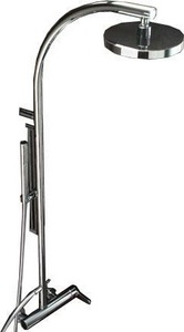 Душ. комплект, смеситель, верхн. стац. душ 200мм, стойка, лейка, шланг в компл. (цв. хром)  ZZ 3M Klab 2760 CC