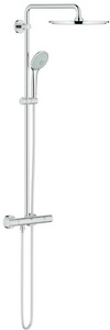 Душевая система с термостатом  XXL, верхний душ 310 мм,  ручной душ, душ.шланг1750 мм, хром ZZ Grohe Euphoria 26075000