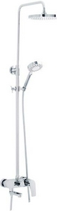 Душевая стойка 128 см., (ВРЕМЕННО НЕТ поставок) смеситель с изливом, верхний и ручной душ, хром XX Veragio Gritt VR.GRT-9920.CR