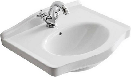 Раковина 55х44хh24см, с 3 отв.д/смесителя, (крепёж в копл.), Ethos ZZ