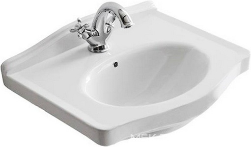 Раковина 55х44хh24см, с 3 отв.д/смесителя, (крепёж в копл.),  ZZ Galassia Ethos 8431