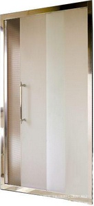 Дверь раздвижная д/ниши 129/133хh185x5см, стекло сатинированное (латунь),  ZZ Devon & Devon Majestic MAS/130ORO