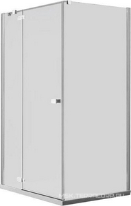 Дверь распаш. с непод.сегмент,для монтажа с бок.панел, 1200(1170-1195)хh1950мм,вход 655мм,пет/слев, (стек 6мм, проз.High Glass., фурн.хр/пол/альюм) ZZ Provex Combi 0017 CT 05 GL L  HG