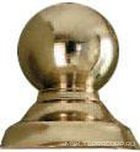 Декор 1ШТ.! "Шарик" на верх (торец) профиля душ. кабин/дверей, (цв. светлое золото), Devon&Devon ZZ Devon & Devon Savoy Dec.1/ORO