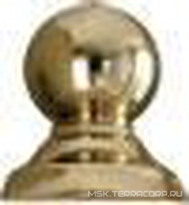 Декор 1ШТ.! "Шарик" на верх (торец) профиля душ. кабин/дверей, (цв. светлое золото), Devon&Devon ZZ Devon & Devon Savoy Dec.1/ORO