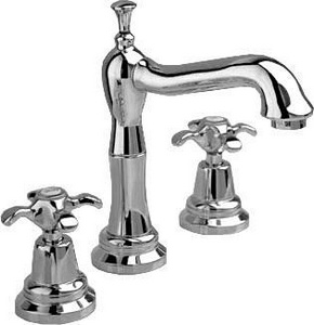 Смеситель для раковины на 3 отв., с д/к, (цв.хром),  ZZ 3M Nuova retro 4117 CC