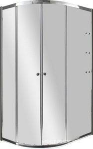 Душ.уголок 1200х900хh2000мм,R550, ассиметричный, 2 раздвижн.двери с 2 непод.сегм,"Правый",полки справа, вход 530мм,(ст/проз,6мм,фурн.цв.хром)  ZZ Cezares Anima ANIMA-RH-2-120/90-C-Cr-R / ANIMA-W-RH-2-120/90-C-Cr-R