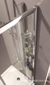 Душ.уголок 1200х900хh2000мм,R550, ассиметричный, 2 раздвижн.двери с 2 непод.сегм,"Правый",полки справа, вход 530мм,(ст/проз,6мм,фурн.цв.хром)  ZZ Cezares Anima ANIMA-RH-2-120/90-C-Cr-R / ANIMA-W-RH-2-120/90-C-Cr-R