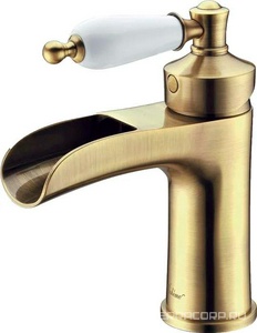 Смеситель для раковины, однорычажный, без донного клапана, бронза Boheme Vogue 201
