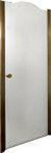 Дверь в нишу, распашная 70хh195см, петли справа (профиль цв.бронза, стекло сатинирован., ручка в компл.)  ZZ Gaia Venice DB VE70B/Satin/BR