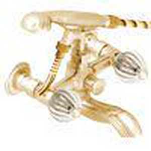 Смеситель для ванны, шланг, лейка в компл., (цв. золото (Dore)) Mandarine cristal clair ZZ THG Mandarine Cristal CL U1D-F01-13B