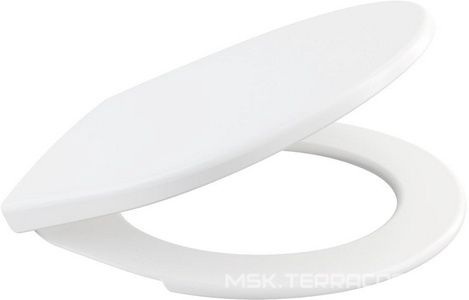 Крышка-сидение A60 для унитаза, полипропилен, антибактер., белая ZZ AlcaPlast Универсал A60