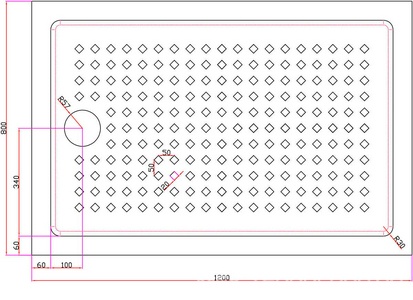 Поддон душевой 1200х800h150мм, прямоугольный, отв. слива 90мм, (сифон крышка цв.хром, мет каркас, ножки в компл.), акрил цв.белый, Cezares ZZ Cezares Универсал TRAY-A-AH-120/80-15-W