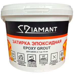 Затирка эпоксидная "Диамант COLOR " под колеровку ( хамелеон) 1кг Антураж Диамант Color 80311