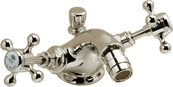 Смеситель для биде на 1 отв. с д/к (латунь)  ZZ Devon & Devon Victorian IBV520