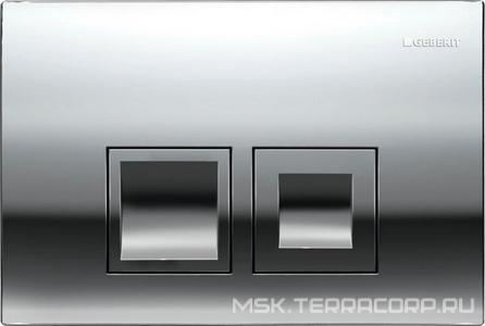 Клавиша двойного смыва "50" для инсталляции арт.458.160.00.1, цвет хром Geberit Delta 115.135.21.1