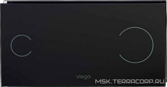 Клавиша  100 Viega (8352,1) (стекло/черн.) Viega T5 597498 Viega Visign for More 00168679