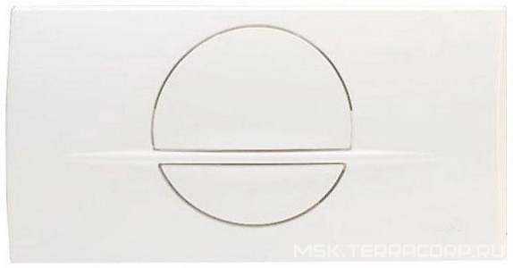 Клавиша 2-х объёмного смыва, для сист. инстал. , (пластик цв.белый) мод.8312.1  for Life 2 ZZ Viega Visign 463052