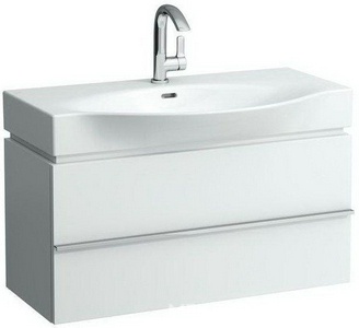 Шкафчик под раковину, 895х375хh462мм, с 2-мя выдв.ящиками,сифон в компл.,(для устан. с раков. арт. 8.1170.2…, 8.1270.2…), цв. белый матовый,  ZZ Laufen Palace 4.0125.2.075.463.1