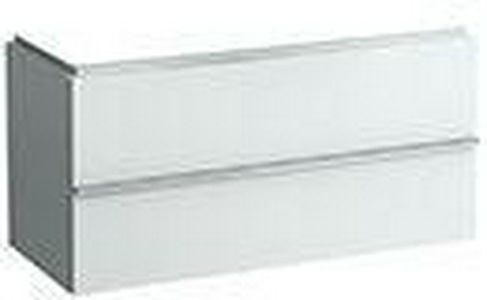 Шкафчик под раковину, 895х375хh462мм, с 2-мя выдв.ящиками,сифон в компл.,(для устан. с раков. арт. 8.1170.2…, 8.1270.2…), цв. белый матовый,  ZZ Laufen Palace 4.0125.2.075.463.1