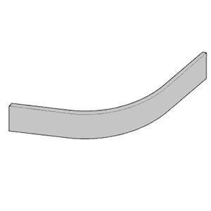 Панель для душевого поддона 1/4 круга R500, 1200х900хh90мм,  ZZ Huppe Huppe Purano 202177 055