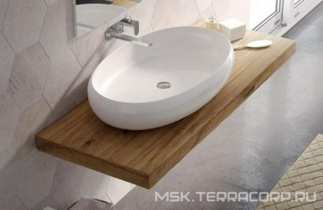 Раковина накладная на столешницу, овальная 600х400хh170мм, без отв.д/смесит., без перелива, (цв. белый),  ZZ ArtСeram Tao TOL002 01; 00