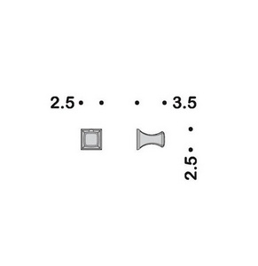 Крючок мал., (цв.хром),  Colombo Portofino CD87