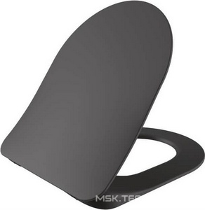 Крышка-сидение для унитаза FREE, с микролифтом, цв.антрацит KLZZ Creavit Free KC0903.01.0400E/KC4080ANM