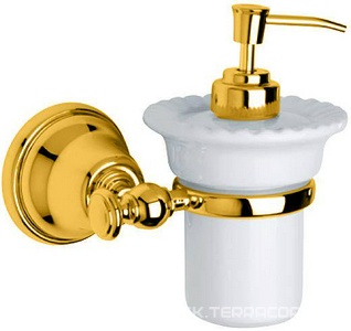 Дозатор настенный (цв.,золото/керамика)  ZZ TW Collection Harmony TWHA108oro