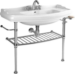 Структура металлическая, для установки под раковину 100см. арт.1050 хх, (цв.хром),  Kerasan Retro 7300 90