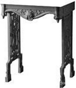 Консоль металлическая 580хh760х365мм, для раковины Cambridge 640мм, (серый свинец)  ZZ Devon & Devon Angel CGANGELB