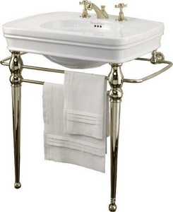 Консоль металлическая под раковину (цв. латунь)  ZZ Devon & Devon Rose DEROSEOT