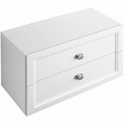 Шкаф подвесной 670хh420х335мм, 2 выдвижн.ящика, цвет белый глянцев., ручки хром (крепл.в компл.), La Belle XX
