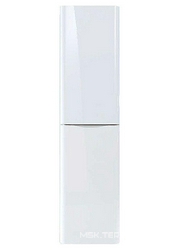 Пенал навесной 360х460хh1800мм,2 дверки петли справа,1 выдвижн.ящ., 4 стекл.полки,цв.ручек белый,крепл.в компл., PuraVida ZZ