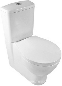 Чаша напольного унитаза 655х356мм, выпуск в стену, (БЕЗ бачка, сиденья и креплений к полу арт.Y0IQ),  ZZ Hatria Nido Y0TQ