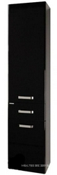 Шкаф-колонна 340*1520*318 Америна, левая, цвет черный глянец, крепеж в комплекте ZZ