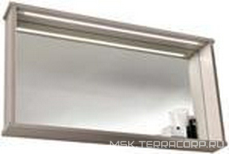 Зеркало 80х12хh54см, с полкой и LED подсветкой (цв. чёрный), Paola ZZ Eban Selena FCRMN080-N