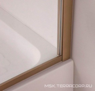 Душ. уголок 900х900хh1950мм, 1/4 круга, R550мм, 2 расп.двери, вход 730мм, с 2-мя неподв.сегм., (стекло прозрачн, 8мм, фурн/бронза), Magiс ZZ Cezares Magic MAGIC-R-2-90-C-Br