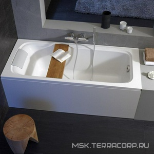 Ванна акриловая (на основе композита 12мм.) ELITE  прямоуг, 170x75, ножки в комплекте (БЕЗ подушки), белая XXZZ Jacob Delafon Elite E6D031RU-00