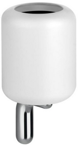 Стакан настенный, (белая керамика, держатель цв. хром),  ZZ Gessi Goccia 38007 031