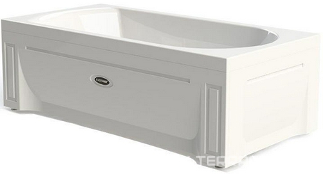 Ванна Аврора 1, 1700х750 мм, правая, смес./излив "МиниБриз/Ниагара", фронтальная панель, на каркасе, БЕЗ слива-перелива  XX