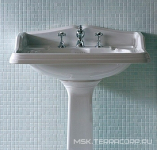 Раковина 730х540мм, с 1 отв. д/смес., с бортиком, без креплений арт.F 89, (цв. белый),  ZZ Simas Arcade AR 834 /1